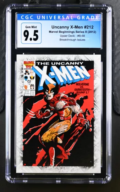 Uncanny X-Men 212 CGC 9.5 - 2012 Marvel Beginnings Series II Breakthrough Issues