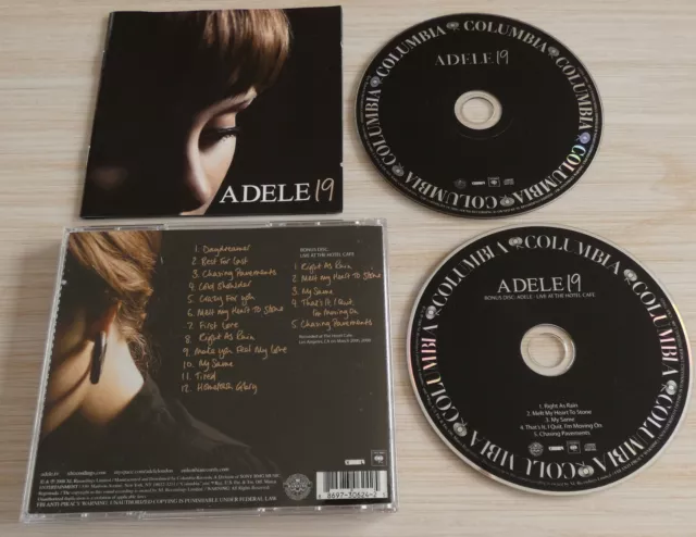 Rare Version 2 Cd Album 19 Adele 12 Titres 2008 Live At The Hotel Cafe Bonus Dis