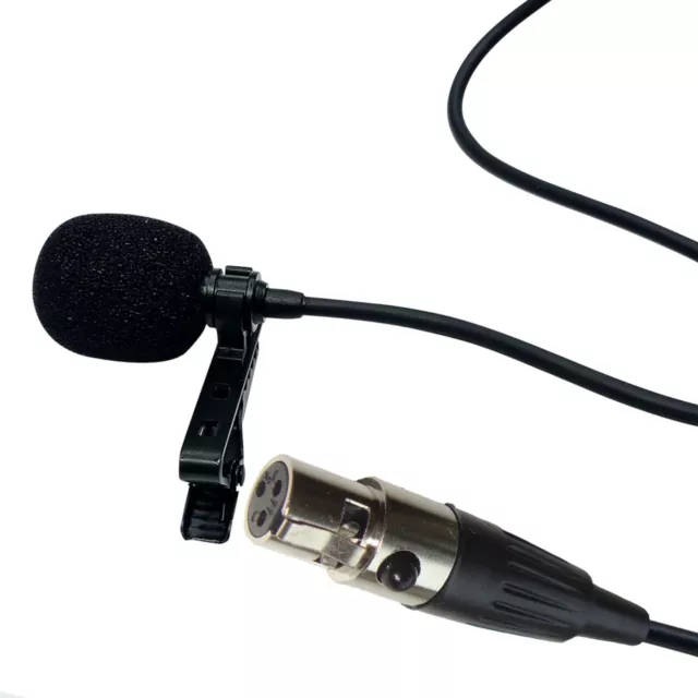 AKG / Samson 3 Pin Mini XLR Lavalier Lapel Microphone for Body Pack Transmitter