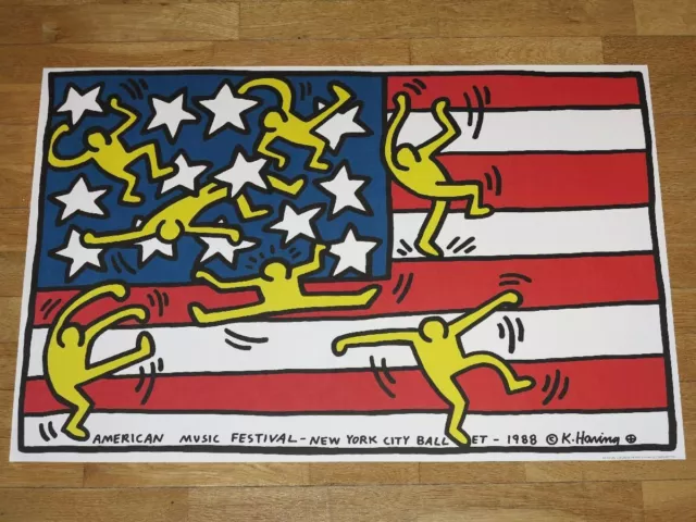 Keith Haring Poster Plakat "American Music Festival New York City Ballet 1988"