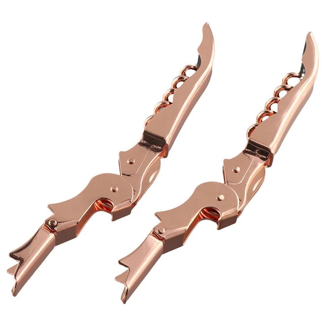 Apribottiglie da birra 3 in 1 Apribottiglie da vino Coltello ippocampale cavatappi stappa bottiglie (rosso vino