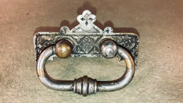 Antique Drawer Pull Handle Part Hardware Victorian / Eastlake Pull