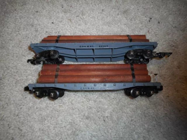 S  Guage American Flyer #628 Log Cars