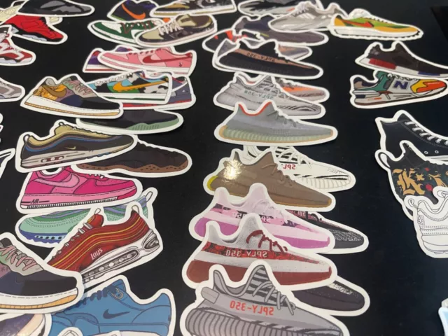 120 PIECES SNEAKER WATERPROOF STICKER PACK Sneaker AJ Shoe Laptop Phone 2