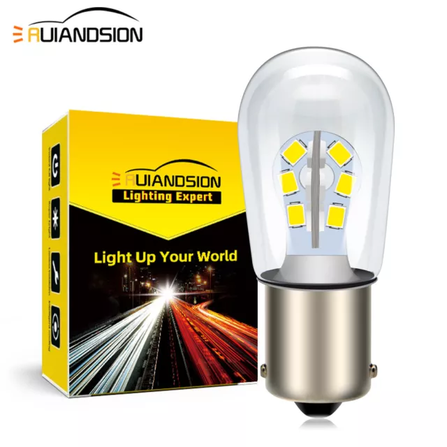 Ampoule LED BA15S 6V Blanc Chaud pour Feux de Signalisation de Voiture 1200LM