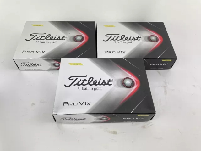 Titleist Pro V1X Golfbälle 3 Dutzend (36) gelb/brandneu/15466
