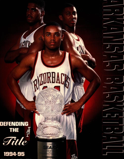 VINTAGE AR RAZORBACKS Basketball Program 1994-95 Coach Nolan Richardson ...