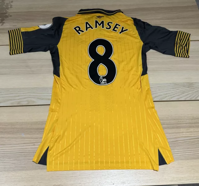 ARSENAL - Aaron Ramsey 8 Match Worn Football Shirt from 2016/2017 Season