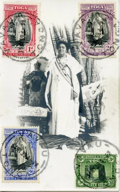 Photo / Toga / Tonga Tabu / Vavau / La Reine Des Iles Tonga + Timbres