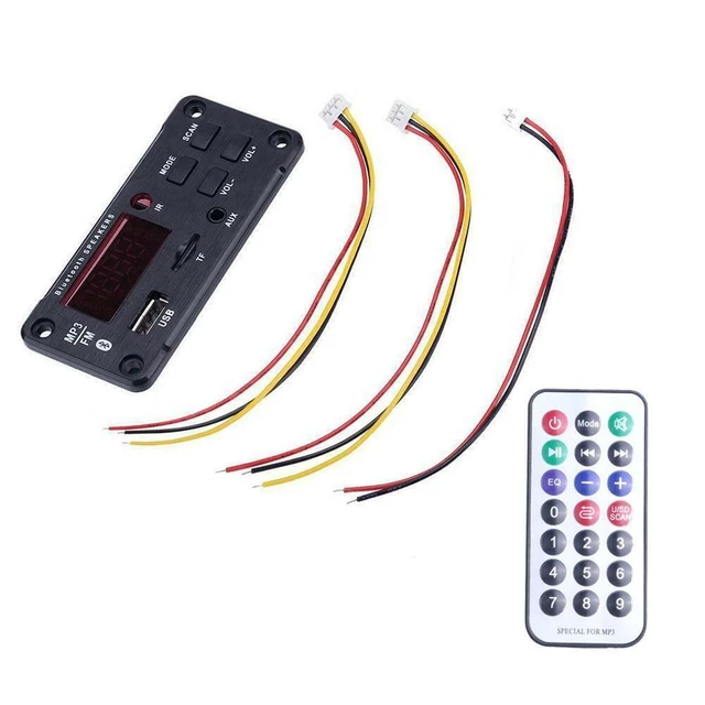 Scheda decoder auto wireless Bluetooth 5.0 MP3 WMA radio modulo USB TF audio S5O4