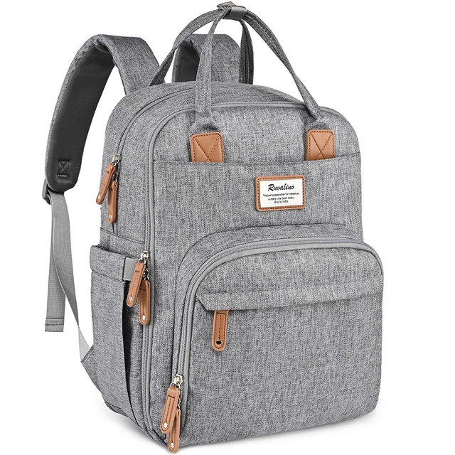 RUVALINO Large Diaper Bag Backpack, Multifunction Travel Maternity Baby Changing