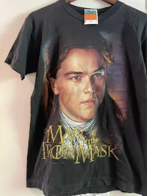 Vintage Mens Man In The Iron Mask 1998 Leonardo Di Caprio Movie Promo Tee Shirt