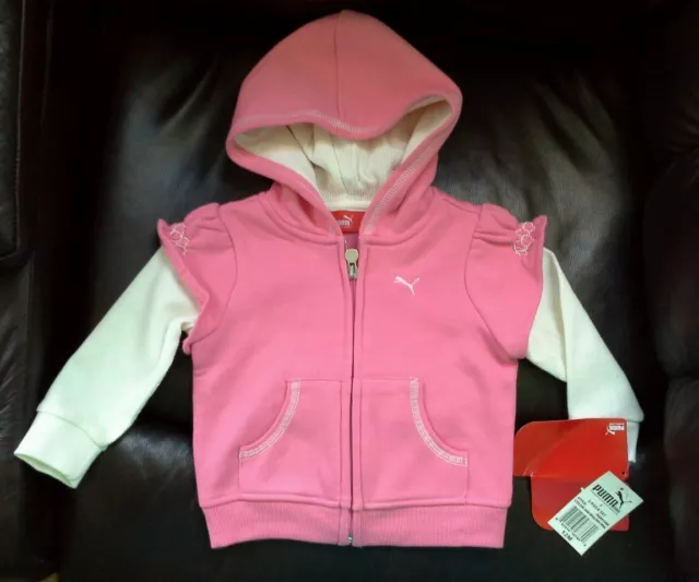 PUMA outwear sweater girl pink  12 month NWT