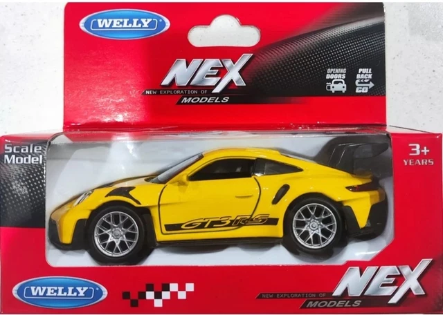 WELLY Porsche NEX イエロー Porsche 911 GT3 RS (992) Yellow NEX Models 1/24 Diecast