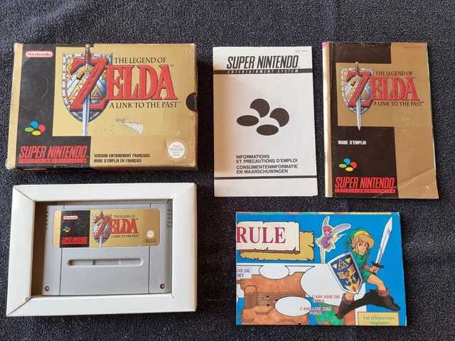 The Legend Of Zelda : A Link To The Past - Snes Complet Pal Avec Carte D'hyrule
