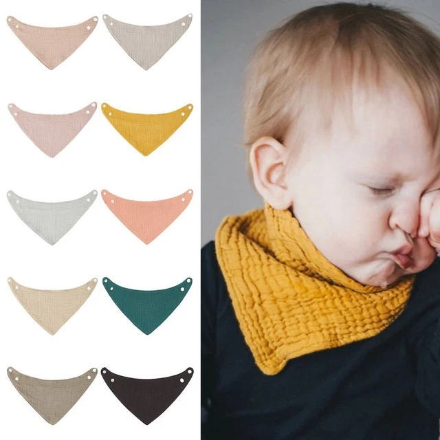 Absorbent Baby Bandana Drool Bibs Bandana Bibs Unisex For Drooling Baby Bibs