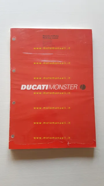 DUCATI Monster 400 600 750 2001 manuale officina Italiano Inglese SHOP MANUAL