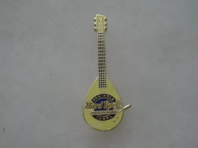 Hard Rock Cafe pin Tampa Hotel & Casino Mini Guitar Series Yellow VOX #3