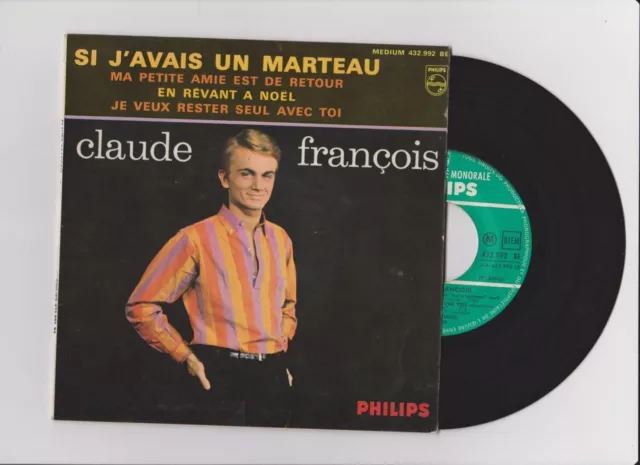 45 tours  EP CLAUDE FRANCOIS "Si j'avais un marteau" 