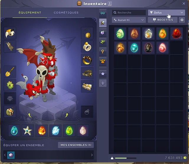 Compte Dofus Sacrieur Niveau 150 - Serveur KOURIAL - Compte Neuf (Non Joué) - MMORPG