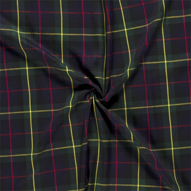 Tissu Madras écossais Gaufré - Coupon 100x100cm, Multicolore, Coton Et Synthétique