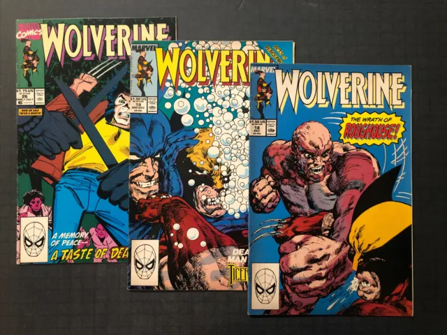Wolverine 16, 19, 26 (1989-1990, Marvel) HIGH GRADE - CLASSIC COMIC BOOK LOT - A
