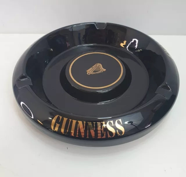 Vintage 8" Wade Guinness Stout Advertising Ashtray Pub Bar Cave Tobacciana 1980s