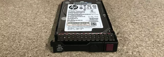 HP 600GB 12G 781516-B21 SAS 10K rpm SFF 2.5-inch SC Enterprise Hard Drive 2