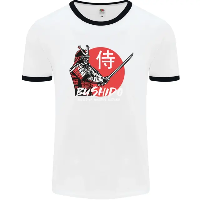 Bushido Samurai Warrior Sword Ronin MMA Mens Ringer T-Shirt