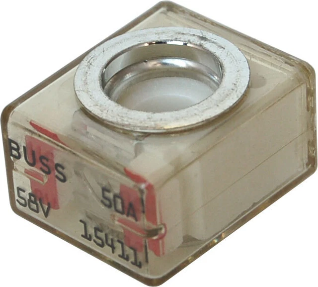 Terminal de fusibles Blue Sea - 5177B-BSS MRBF 50A 58VDC máximo (1EA)