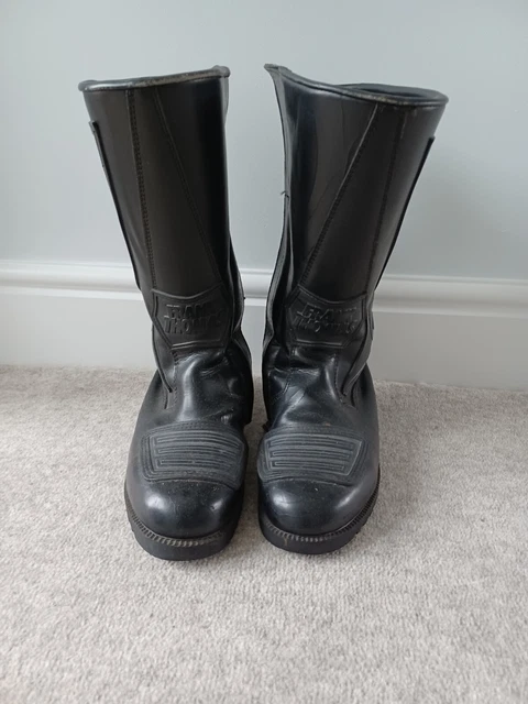 FRANK THOMAS AQUA motorcycle boots size 11 30.00 PicClick UK