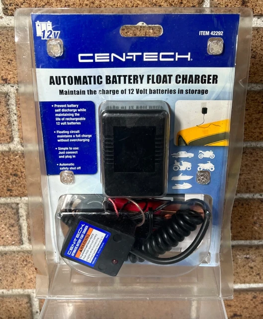 NEW 12 VOLT Automatic Battery Float Trickle Charger by CenTech 10.00