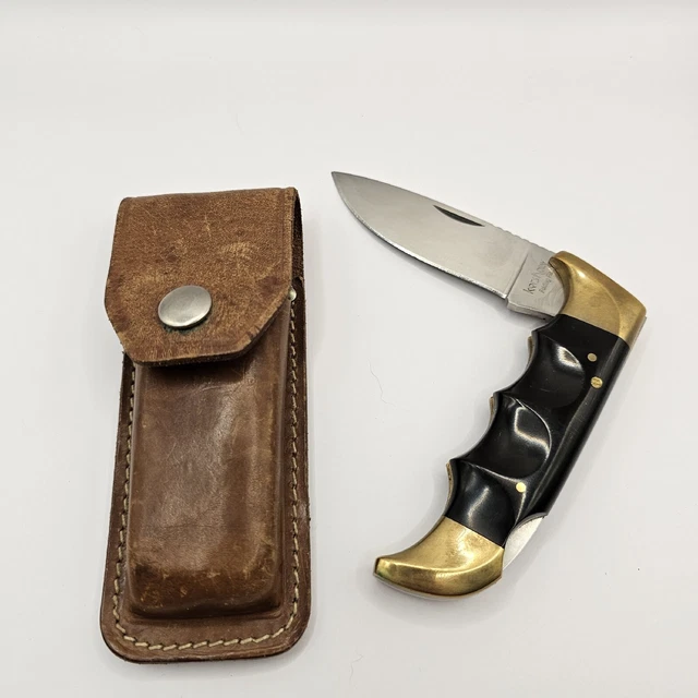 VINTAGE 1050 KERSHAW Kai Japan Folding Field Knife w/Sheath Good