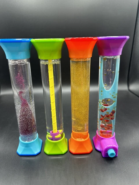 Set Di 4 Giochi Sensoriali In Silicone A Doppia Faccia – 44 Fili + Borsa, Per Autismo, ADHD E Relax