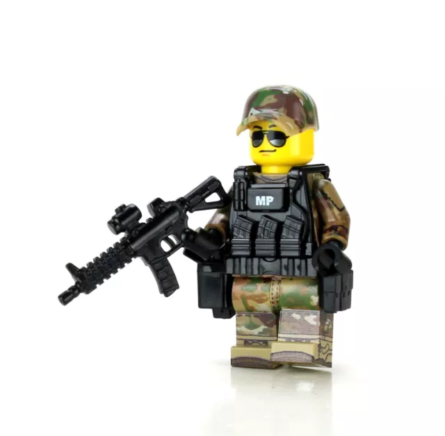 Army OCP MP Military Police minifigure made with real LEGO® minifigure