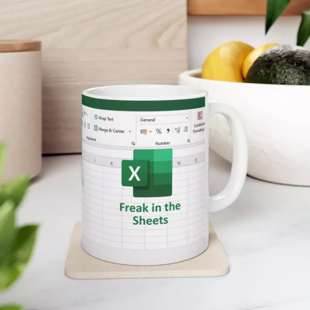 Freak In The Sheets Mug Excel Coffee Mug Mug Excel Accountant Gift Accountant