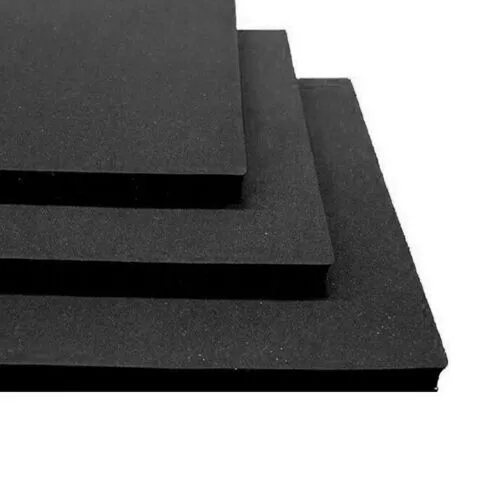 Black Neoprene Plain Sponge Foam Sheet - 1mm 2mm 3mm 6mm