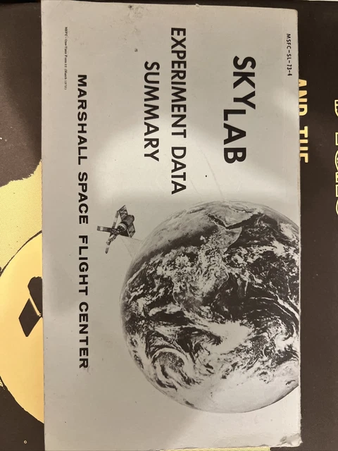 Skylab Experimental Data Summary Book, SkyLab And The Sun  Book, Space Science