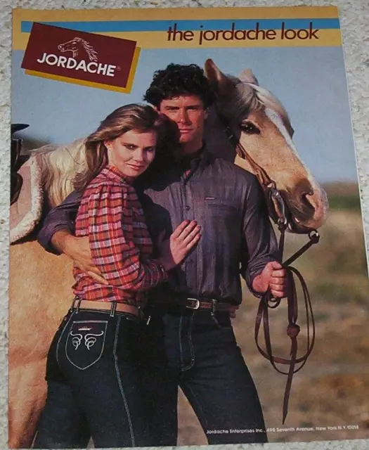 Jordache Jeans, Full Page Vintage Print Ad