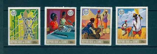 Guinea Guinee Rep. 1969 Mi:GN 556-559** The 50th Anniversary of ILO ( B.I.T. )