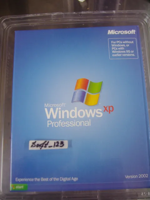 Microsoft Windows XP Professional Full MS WIN PRO =SEALED IN PLASTIC CONTAINER=