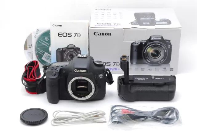 [Exc+5 in Box w/BG-E7] Canon EOS 7D 18.0MP Digital SLR Camera Body  Japan