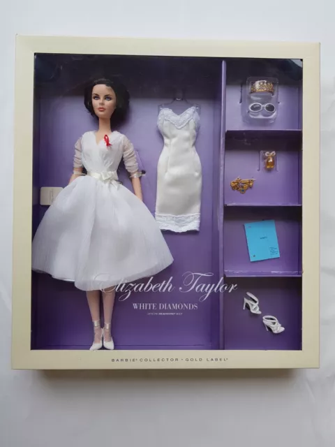 Poupée Barbie Silkstone Elizabeth Taylor "White diamonds" W3471