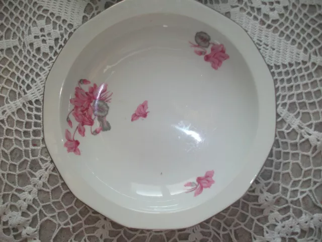 M&S Limoges- Grands Plat Creux , Dodécagonale  En Porcelaine 1920