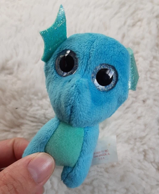 MCDONALDS TY BEANIE Boos UK Happy Meal Toy 2020 Neptune Blue Seahorse