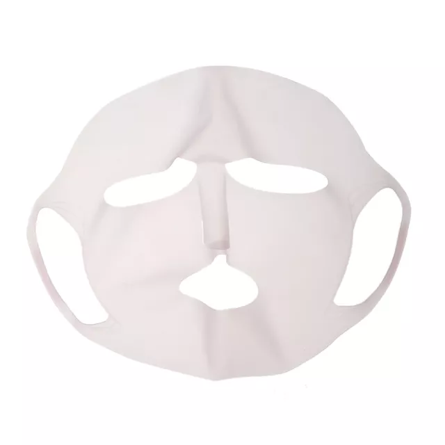 FE# Reusable Silicone Beauty Facial Mask Cover Skin Care Moisturizing (Pink)