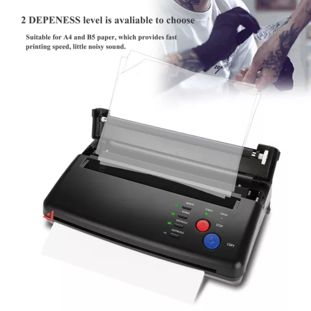 Mini Tattoo Transfer Stencil Machine Thermal Copier Printer for