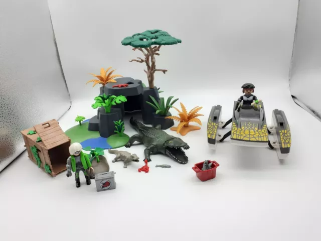Playmobil Krokodil Forscher Set mit Dino Dinosaurier und Figuren mit Zubehör 2