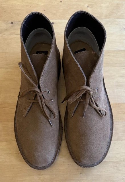 clarks desert boots cola suede sale