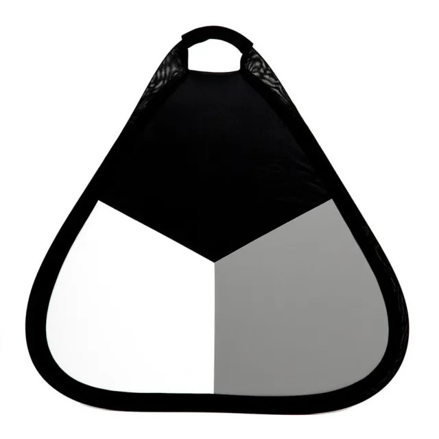 Phot-R 3-in-1 56cm Handheld Collapsible Triangle Studio Light Flash Reflector